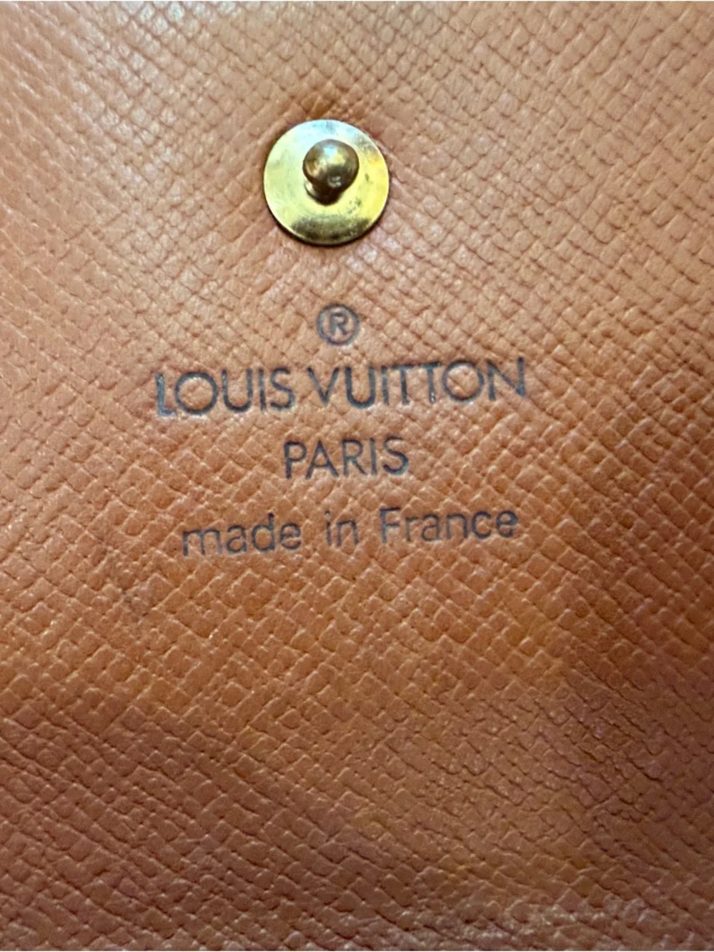 Louis Vuitton Brown Monogram Wallet with Gold Chain